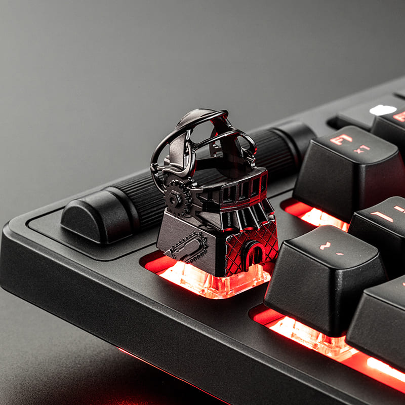 3D Custom Keycaps - Black Helmets