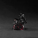 3D Custom Keycaps - Black and Red Helmets