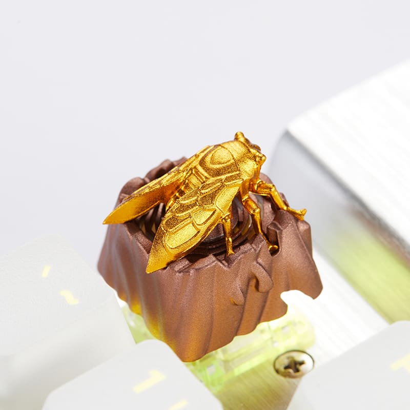 3D Custom Keycaps - Golden Cicada