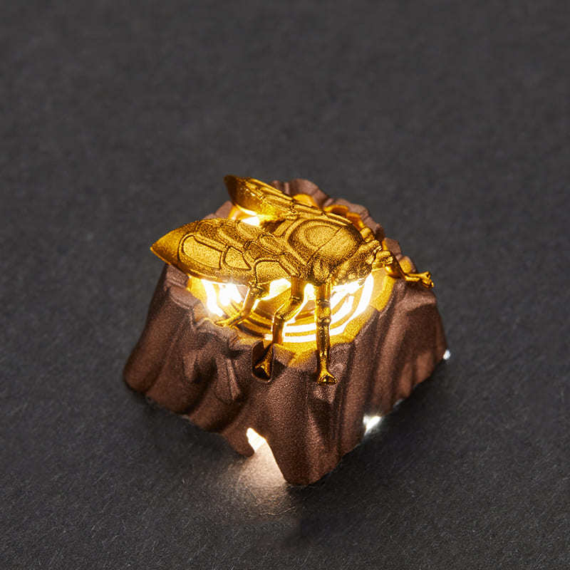 3D Custom Keycaps - Golden Cicada