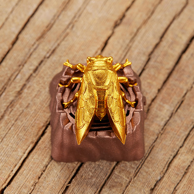 3D Custom Keycaps - Golden Cicada