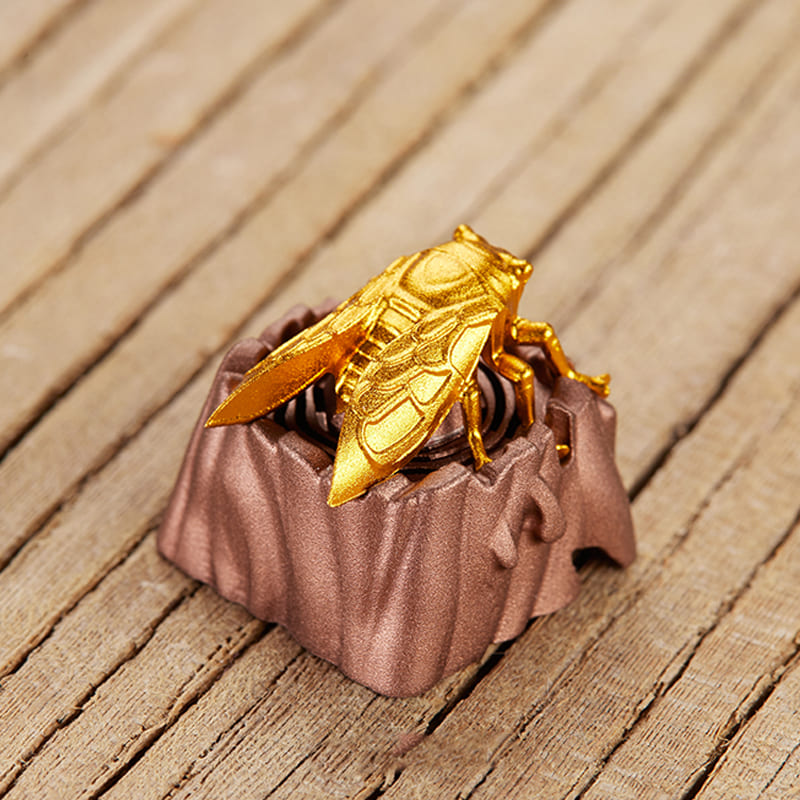 3D Custom Keycaps - Golden Cicada