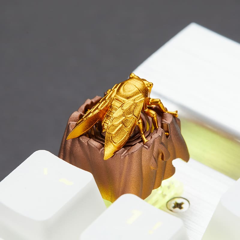 3D Custom Keycaps - Golden Cicada