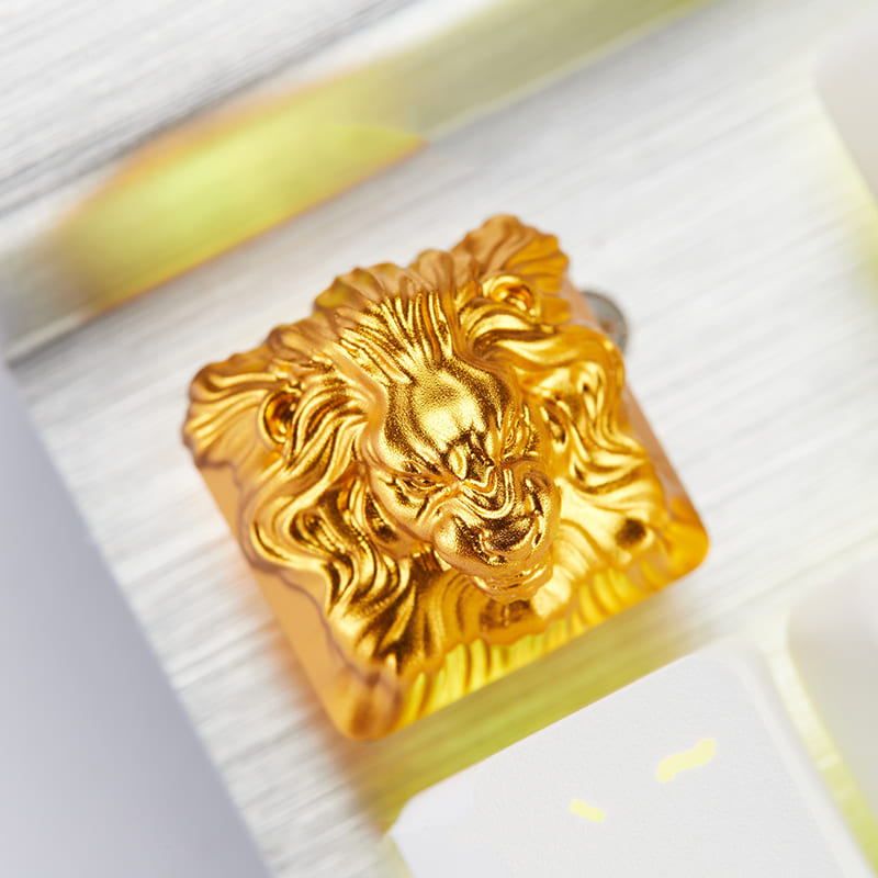 3D Custom Keycaps - Golden Lion