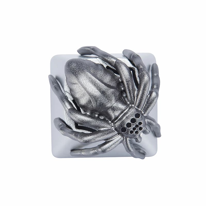 3D Custom Keycaps - Silver Spider