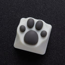 Cat Paw Artisan Keycaps - ABS Base - Black and Grey