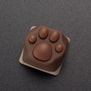 Cat Paw Artisan Keycaps - ABS Base - Siamese Brown