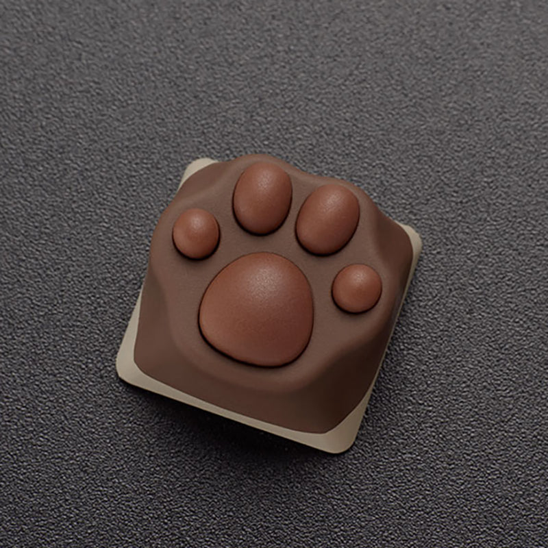 Cat Paw Artisan Keycaps - ABS Base - Siamese Brown