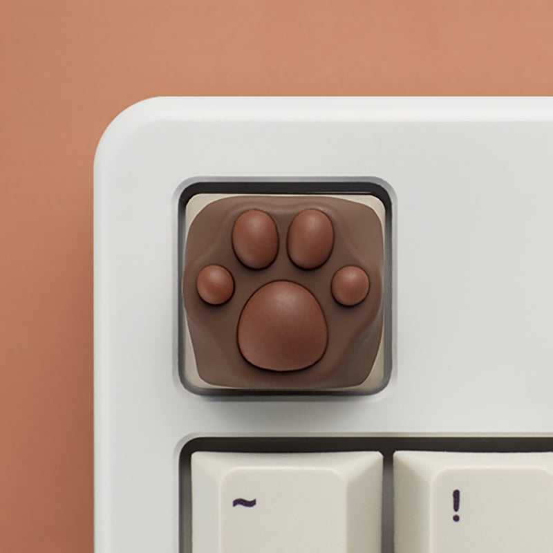 Cat Paw Artisan Keycaps - ABS Base - Siamese Brown