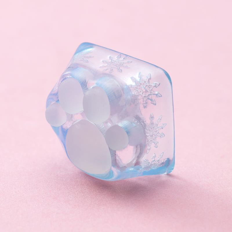 Cat Paw Artisan Keycaps - ABS Base - Tiffany Blue