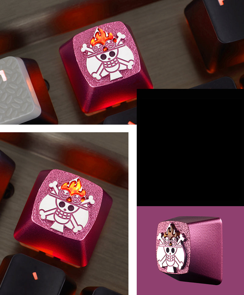 One Piece Artisan Keycaps - Ace