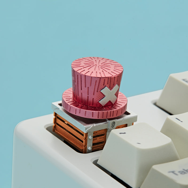 One Piece Artisan Rotating Keycaps - Chopper hat