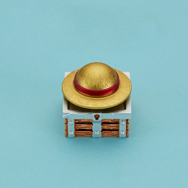 One Piece Artisan Rotating Keycaps - Straw Hat