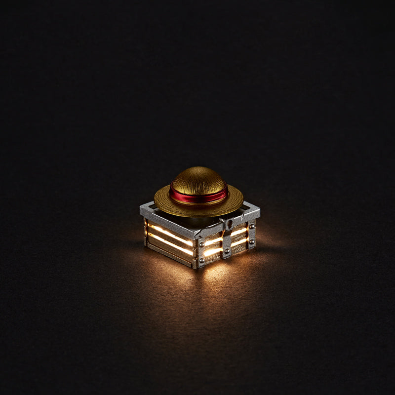 One Piece Artisan Rotating Keycaps - Straw Hat