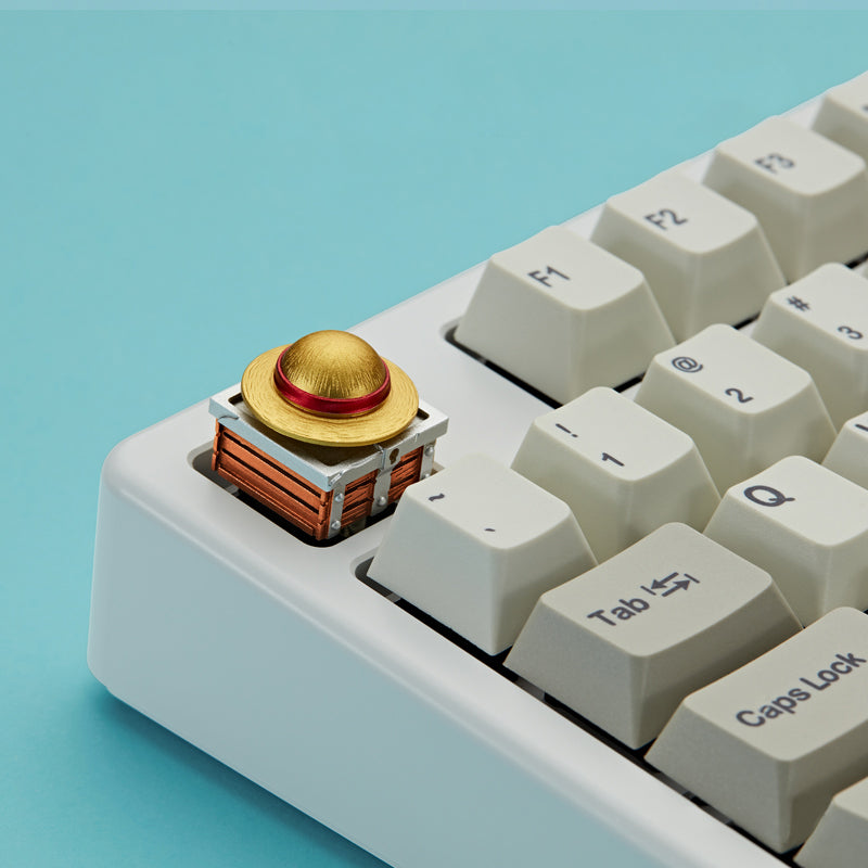 One Piece Artisan Rotating Keycaps - Straw Hat