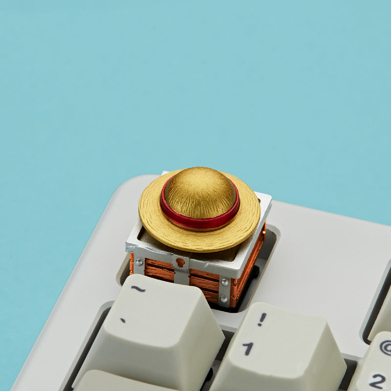 One Piece Artisan Rotating Keycaps - Straw Hat